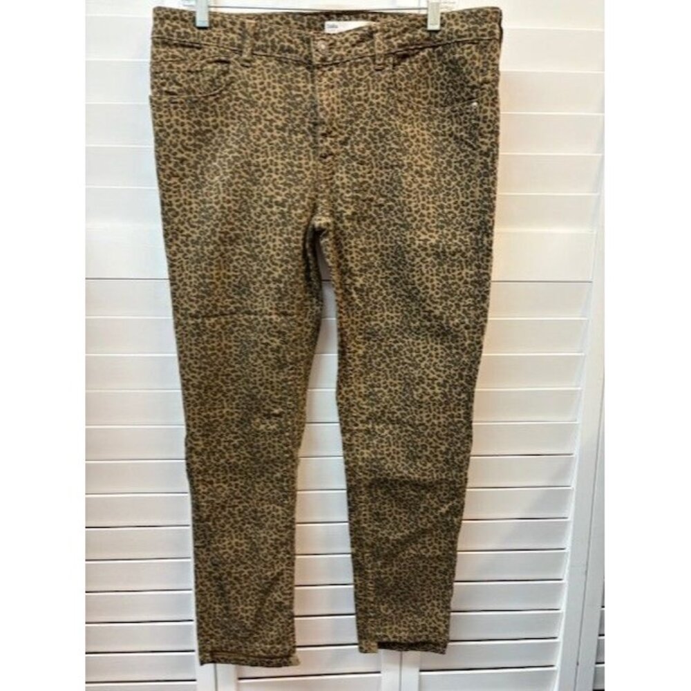 Zara Z1975‎ Leopard Print Skinny Jeans Women Stretch Denim